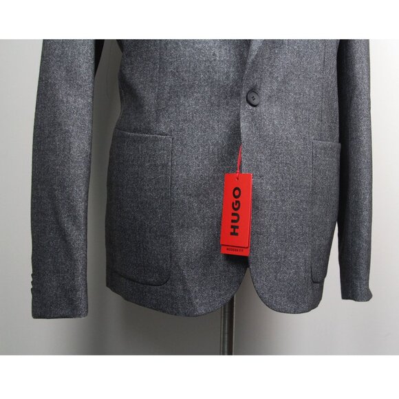 Hugo by Hugo Boss Mens‎ 2-pc suit Gray Modern-Fit Patch Pocket Jacket Size 38S - Picture 10 of 15